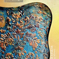 A1 Decoupage Paper | Aged Patina | Redesign With Prima | 23.4” x 33.1” | A1 Decoupage Fiber, Furniture Paper, Large Decoupage Paper