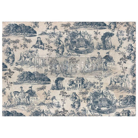 Toile de Jouy A1 Decoupage Paper by Redesign With Prima | 23.4” x 33.1” | Kacha Collection