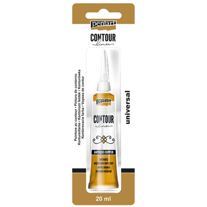 ANTIQUE COPPER- CONTOUR LINER- 20ML - Metallic Paint