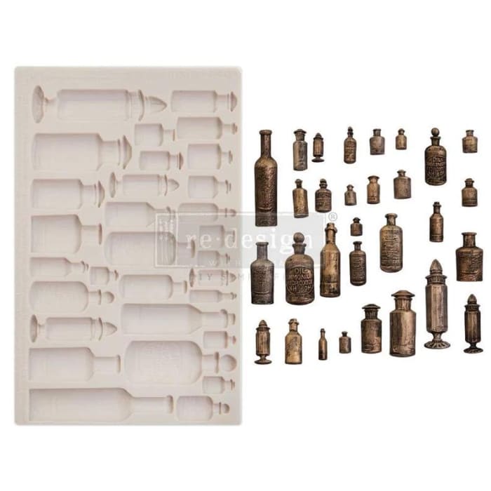 Apothecary Bottles Mould by Redesign With Prima | 5" x 8" x 8mm