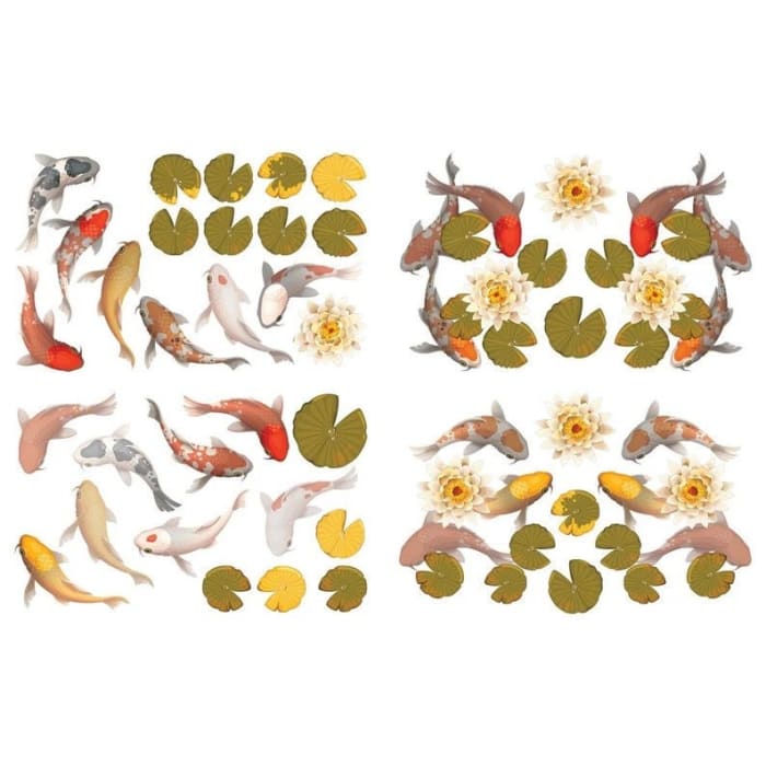 Balance Transfer | Belles and Whistles | Dixie Belle | 24” x 38” | Koi Furniture Transfer, Koi Decal, Koi Transfer, Fish Transfer