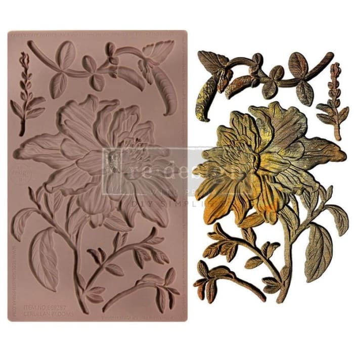 Cerulean Blooms Mould by Redesign With Prima | 5" x 8" x 8mm