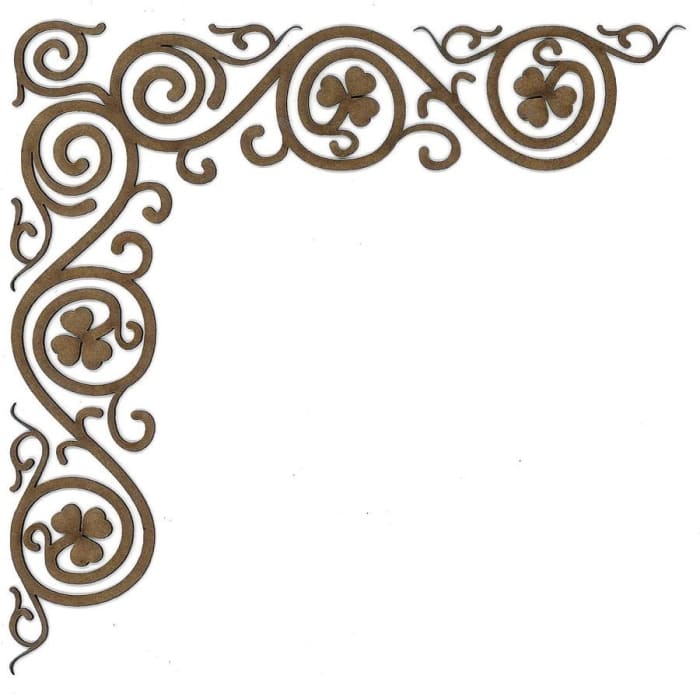 Corner C119 Wood Appliqué Pack of 2 by PolyOnlay Precision Art