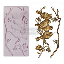 Avian Love Decor Mould by Redesign With Prima | 5” x 8” x 10mm