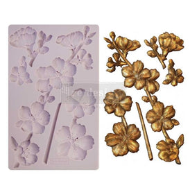Botanical Blossoms Decor Mould by Redesign With Prima | 5” x 8” x 8mm