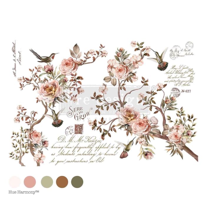 Blossom Tweet Furniture Transfer by Redesign With Prima | 24” x 35” | Blossom Reverie Collection