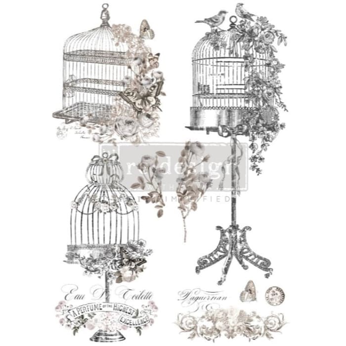 La Voliere Furniture Transfer by Redesign With Prima | 24” x 35”