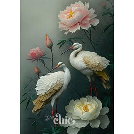 Birds & Peony Decoupage Paper by It’s So Chic Furniture Art | A1/A2/A3