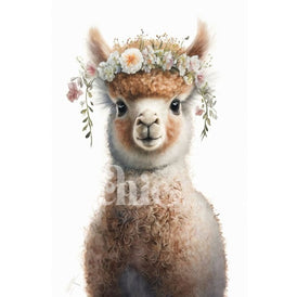 Daisy Llama Decoupage Paper by It’s So Chic Furniture Art | A1/A2/A3