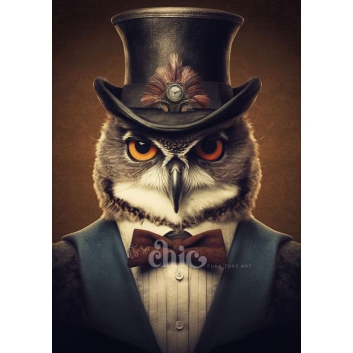 Mr Hooter Decoupage Paper by It’s So Chic Furniture Art | A1/A2/A3