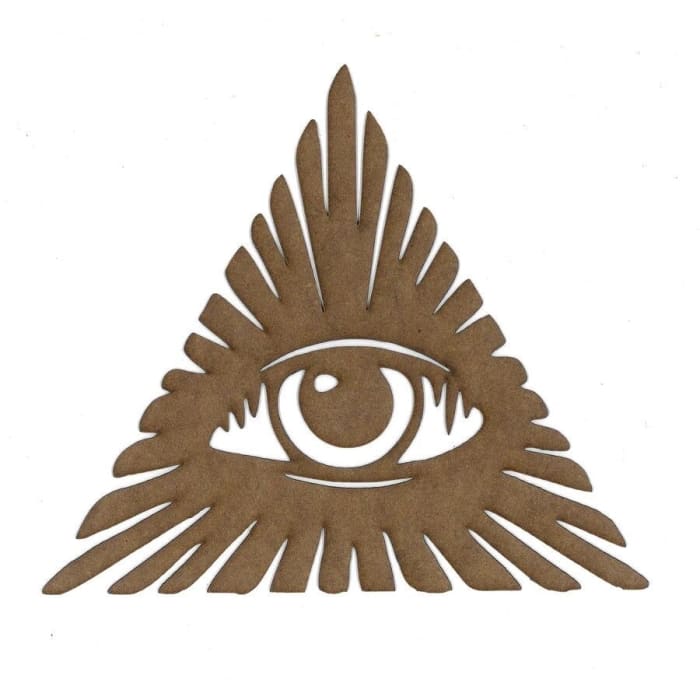 Evil Eye Wood Shape S137 by PolyOnlay Precision Art