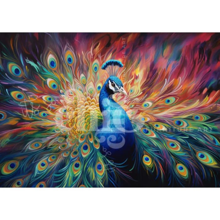Flaming Peacock | It’s So Chic | A0-A4 | Deluxe Decoupage