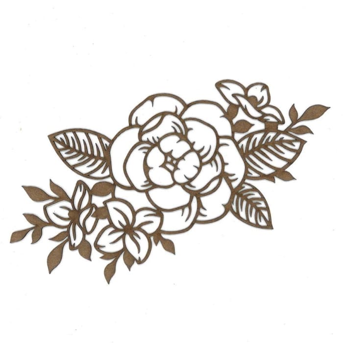 Flower Wood Shape S141 by PolyOnlay Precision Art