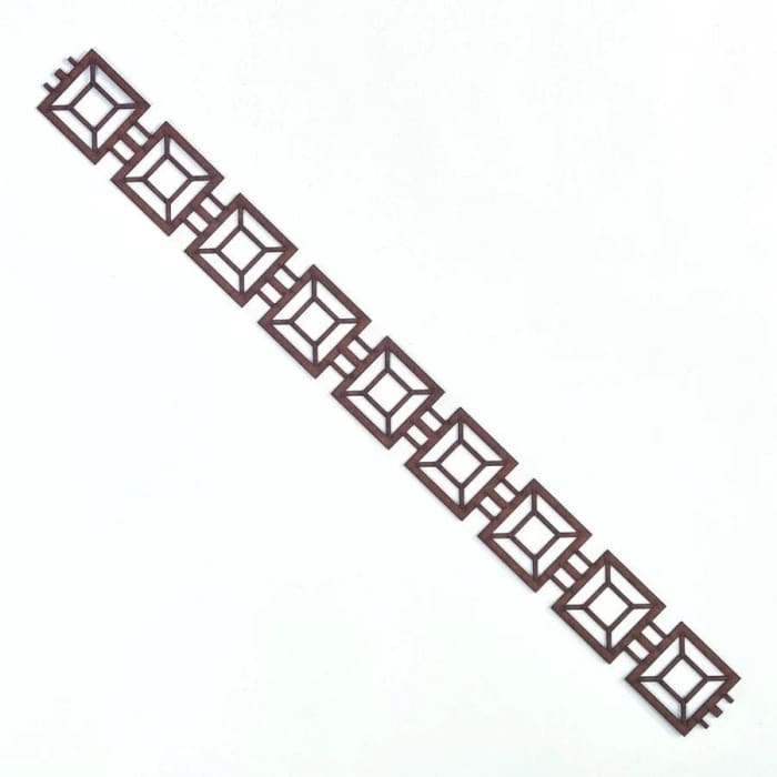Geo Trim Strip GTS102 Wood Appliqué Pack of 2 by PolyOnlay Precision Art
