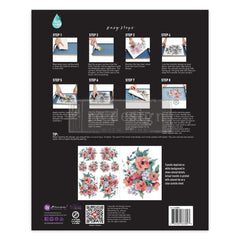 Brilliant Blooms H20 Transfer by Redesign With Prima | 8.5” x 11”