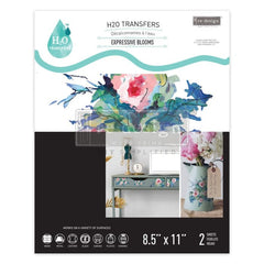 Expressive Blooms H20 Transfer by Redesign With Prima | 8.5” x 11”