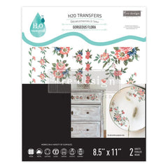 Gorgeous Flora H2O Transfer by Redesign With Prima | 8.5” x 11”