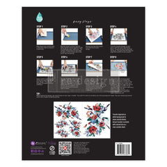 Radiant Blooms H2O Transfer by Redesign With Prima | 8.5” x 11”