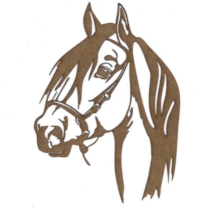 Horse Head Wood Shape S112 by PolyOnlay Precision Art