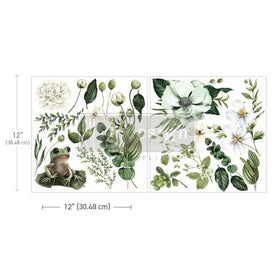 Froggy Meadow Greens Maxi Furniture Transfer by Redesign With Prima | 12” x 12” | Froggy Meadow Greens Collection