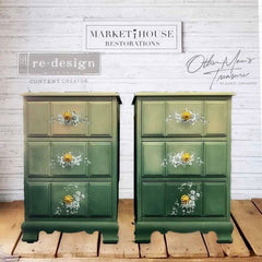 Minty Roses Maxi Furniture Transfer by Redesign With Prima | 12” x 12”
