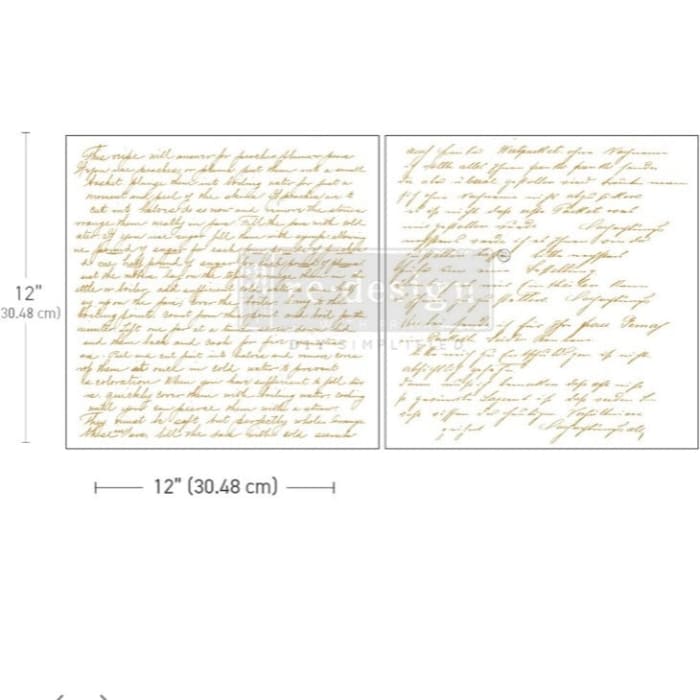 Sweet Notes Maxi Furniture Transfer by Redesign With Prima | 12” x 12”