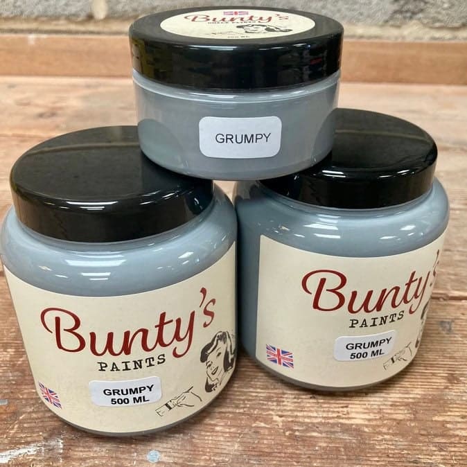 Mineral Paint | Grumpy | Bunty’s Paints | 100ml or 500ml | Grey Paint, Furniture Paint, Grey Furniture, Exterior Paint