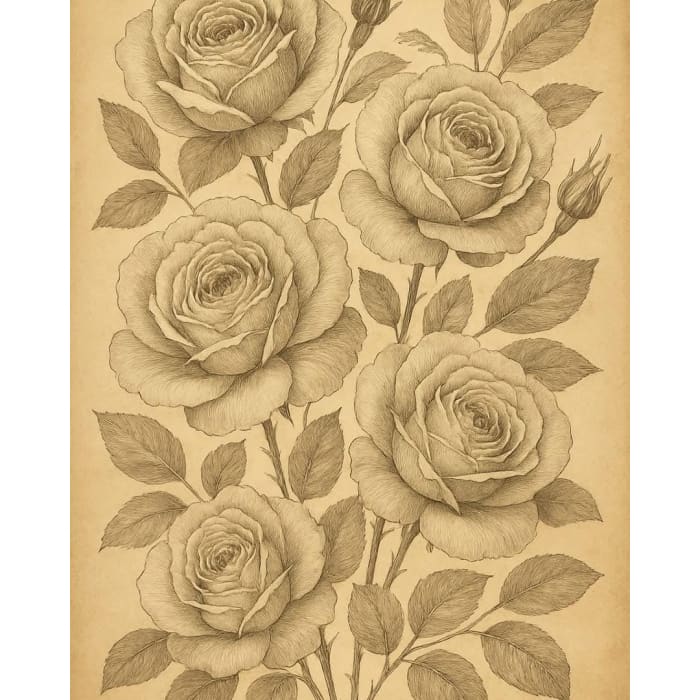 New! BOTANICAL 2 Decoupage Paper Mint by Michelle | A3 or A1 | PAIRS Collection