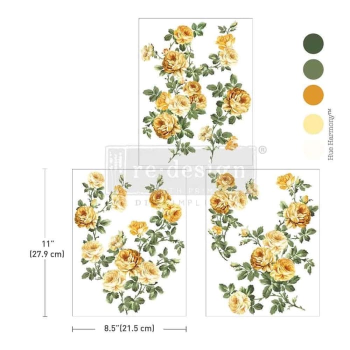 NEW Bouquet de Provence Middy Furniture Transfer by Redesign With Prima | 8.5” x 11” | Branch Harmony Collection