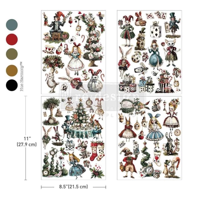 NEW Whimsical Holiday Dreams Middy Furniture Transfer by Redesign With Prima | 8.5” x 11” x 4 sheets! | Whispers of Winter Collection