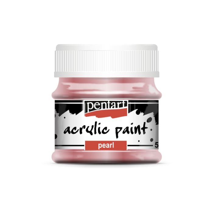Pearl Acrylic Paint | PINK | Pentart - Metallic Paint