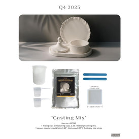 Redesign With Prima CASTING MIX Kit – Complete DIY Starter Set with Silicone Mould, Mixing Cups, Sticks for Coasters, Ornaments & Home Décor