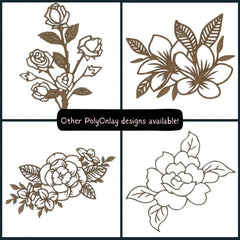 Roses Wood Shape S118 by PolyOnlay Precision Art