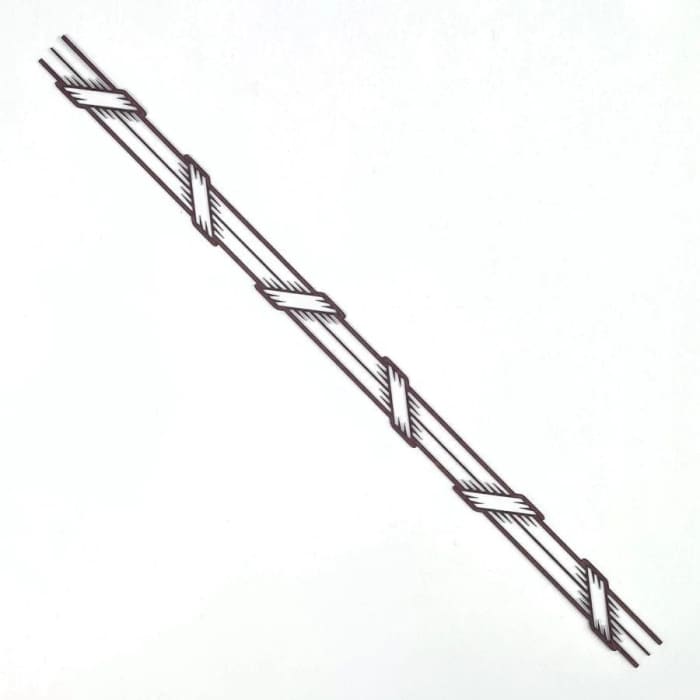 Trim Strip TS109 Wood Appliqué Pack of 2 by PolyOnlay Precision Art