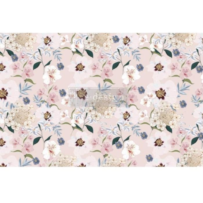 Decoupage Tissue Paper - Blush Floral | Redesign With Prima