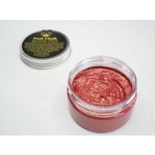 Smooth Metallic Paste | Red Alizarin | Posh Chalk | 170g | Posh Chalk Paste, Stencil Paste