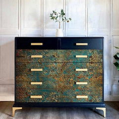 A1 Decoupage Paper | Aged Patina | Redesign With Prima | 23.4” x 33.1” | A1 Decoupage Fiber, Furniture Paper, Large Decoupage Paper