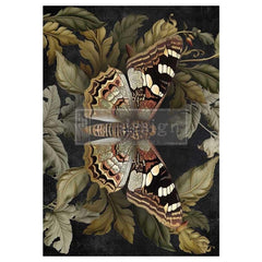 Butterfly Conservatory Tales A1 Decoupage Paper by Redesign With Prima | 23.4” x 33.1” | Collage Chronicles 2 Collection