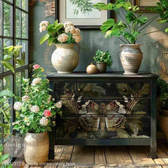 Butterfly Conservatory Tales A1 Decoupage Paper by Redesign With Prima | 23.4” x 33.1” | Collage Chronicles 2 Collection