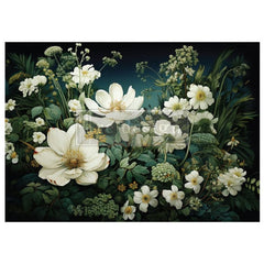 Contrast of Night and Petal A1 Decoupage Paper by Redesign With Prima | 23.4” x 33.1”