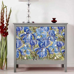 Enchanting Iris A1 Decoupage Paper by Redesign With Prima | 23.4” x 33.1”