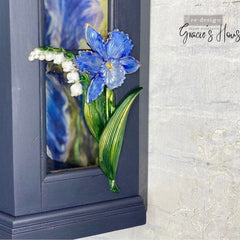 Enchanting Iris A1 Decoupage Paper by Redesign With Prima | 23.4” x 33.1”