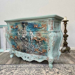 A1 Decoupage Paper | Moody Chandelier | Redesign With Prima | 23.4” x 33.1” | Furniture Paper, Decorative Paper, Large Decoupage Paper