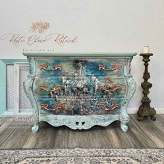 A1 Decoupage Paper | Moody Chandelier | Redesign With Prima | 23.4” x 33.1” | Furniture Paper, Decorative Paper, Large Decoupage Paper