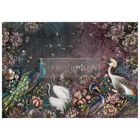 Birds and Blooms A1 Decoupage Paper by Redesign With Prima | 23.4” x 33.1”
