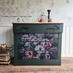 Mossy Rose Delight A1 Decoupage Paper by Redesign With Prima | 23.4” x 33.1”