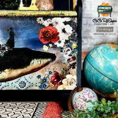 Whale in Cosmos A1 Decoupage Paper by Redesign With Prima | 23.4” x 33.1”