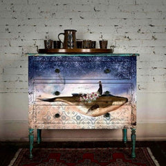 Whale in Cosmos A1 Decoupage Paper by Redesign With Prima | 23.4” x 33.1”