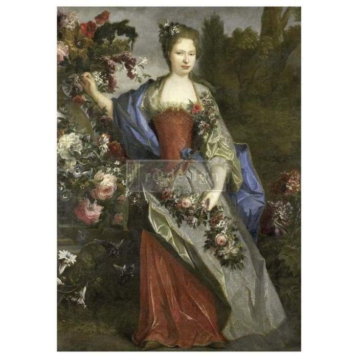 A1 Decoupage Rice Paper - Royal Garden | Redesign With Prima | 23.4” x 33.1”