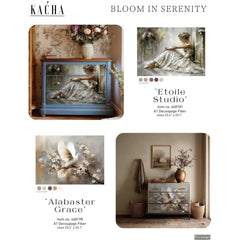 ALABASTER GRACE A1 Decoupage Paper by Redesign with Prima x